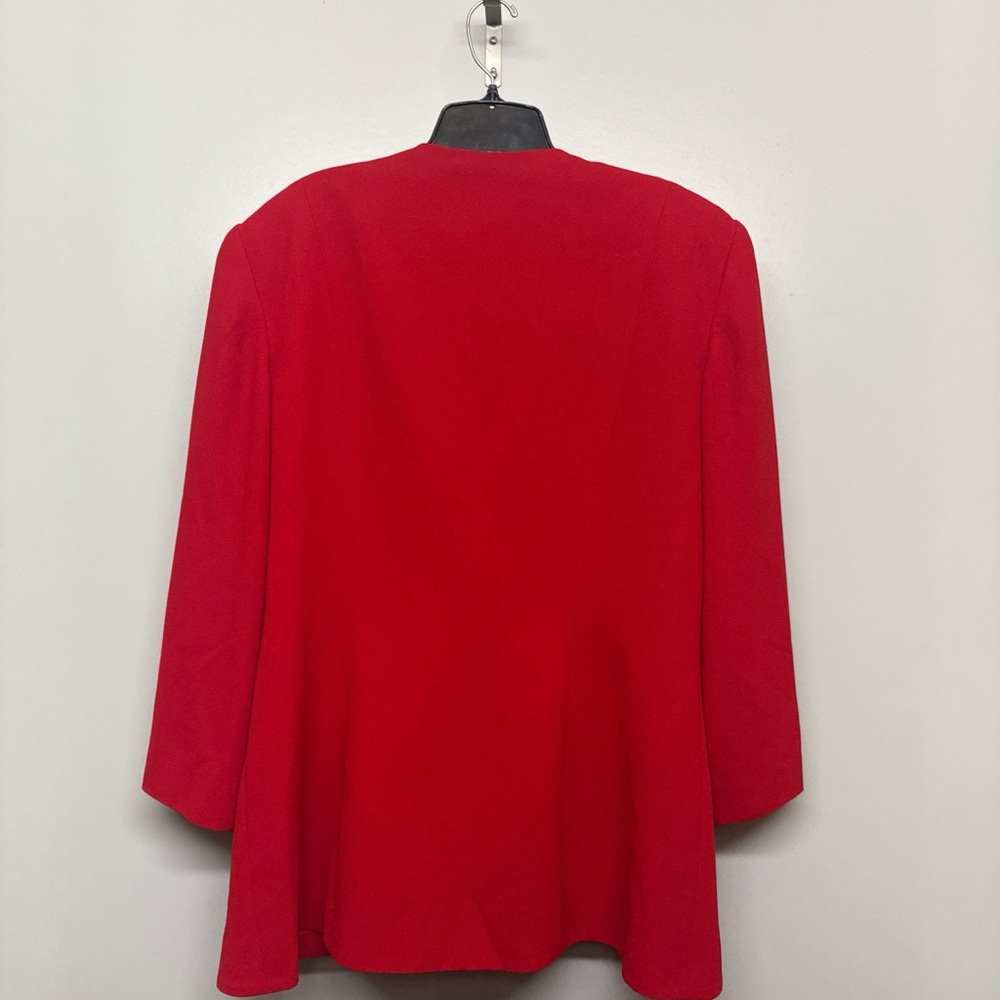 Vintage Frank Usher Red Blazer with Bow Detail - Picture 3 of 3